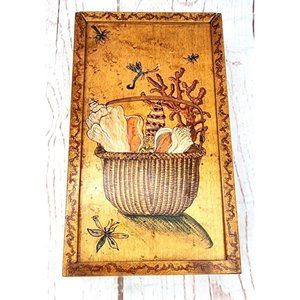 Rare Vintage Commissioned L.L. Hammond Marcy Inscribed Wooden Slide Top Box